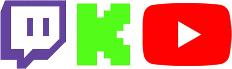 Twitch, Kick y YouTube